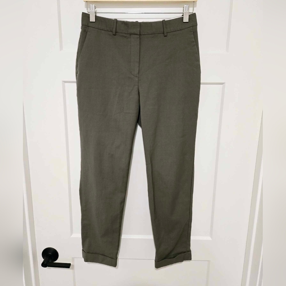 Theory Olive Green‎ Women's Wool Pants size 4